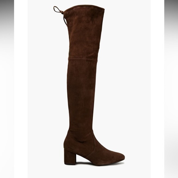 Stuart Weitzman Genna 60 stretch-suede over-the-knee boots size 5 - Picture 1 of 12